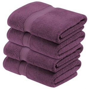 Luxury Cotton Heavyweight Ultra-Plush Bath Towel Set of 4 by Blue Nile Mills - 1 of 4