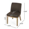 Upholstered Kitchen Chairs Set Of 2, Mid Century Modern Dining Chairs Leisure Accent Chair Armless Living Room Desk Side Chair For Home Dining Room - 4 of 4