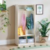 Guidecraft EdQ 2-Section Wooden Storage Locker with Bench Seat for Classroom, Kids Cubby Organizer with Shelves and Hooks for Coats - 4 of 4