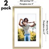 Americanflat 2 Pack of Picture Frames with Mat - Plexiglass Cover - 2 of 4