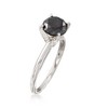 Ross-Simons 2.00 Carat Black Diamond Solitaire Ring in 14kt White Gold - 3 of 4