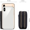BEAFUP Women Leather Credit Card Holder Wallet,RFID Blocking Secure Card Case ID Case Organizer Zipper Wallet - 3 of 4