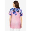 Woman Within Short Sleeve Watercolor Tunic - 3 of 4