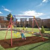 Outsunny Metal Swing Set for Backyard for Ages 3-8 - 3 of 4