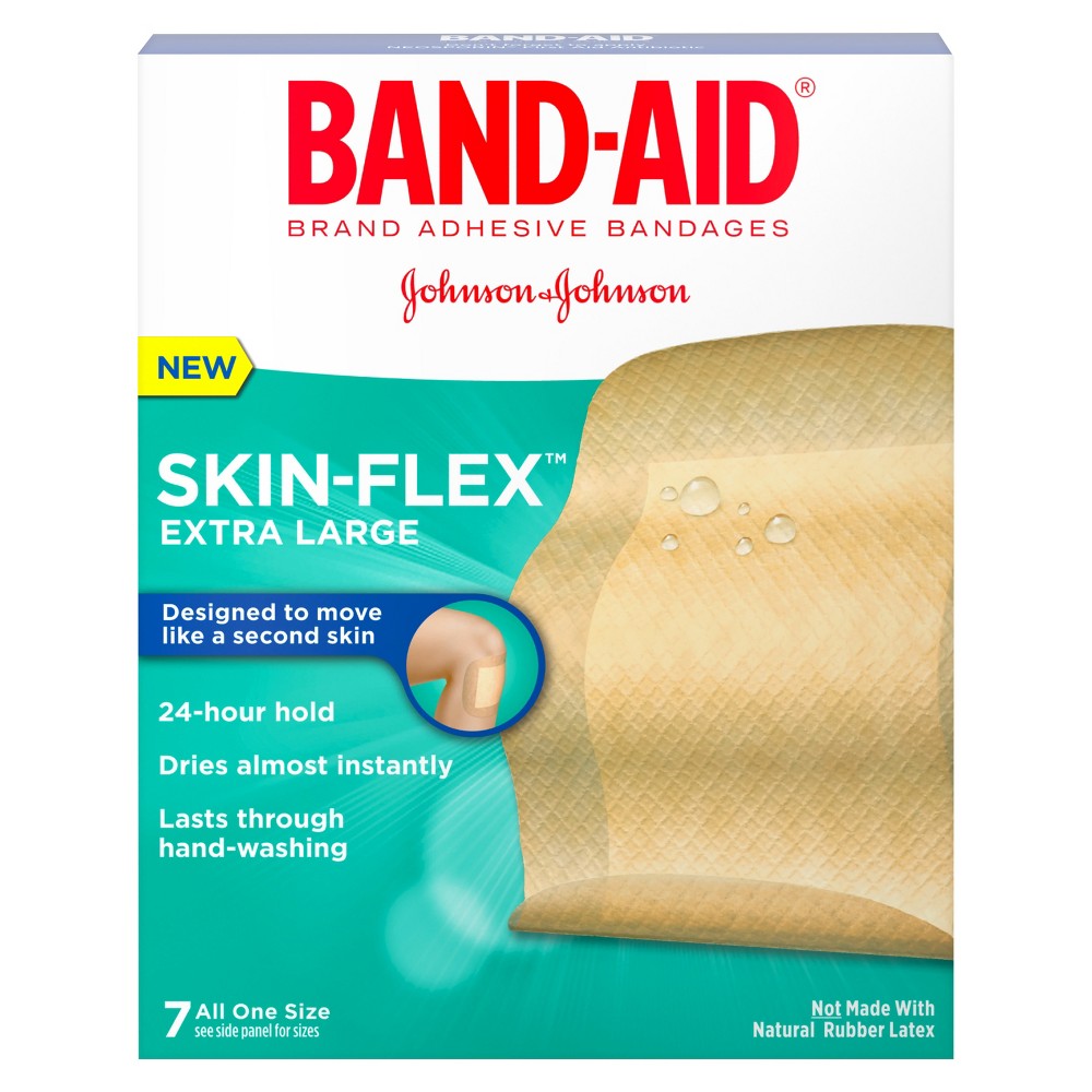 UPC 381371171286 product image for Skin-Flex Band-Aid Adhesive bandage - 7 ct | upcitemdb.com