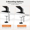 GlasFlength TV Stands and Consoles, Fully adjustable gas spring display arm table stand with jig and washer base, Black, 20"*4.5"*15.5" - 2 of 4