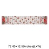 Unique Bargains Christmas Table Runner Gingerbread Man Mug Linen Red Brown White 72"x13" 1 Pc - 3 of 4