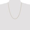 Black Bow Jewelry 1mm, 14k Yellow Gold Solid Cable Chain Necklace - 2 of 4