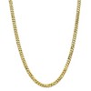 Black Bow Jewelry Men's 6.1mm 10k Yellow Gold Flat Beveled Curb Chain Necklace - 3 of 4