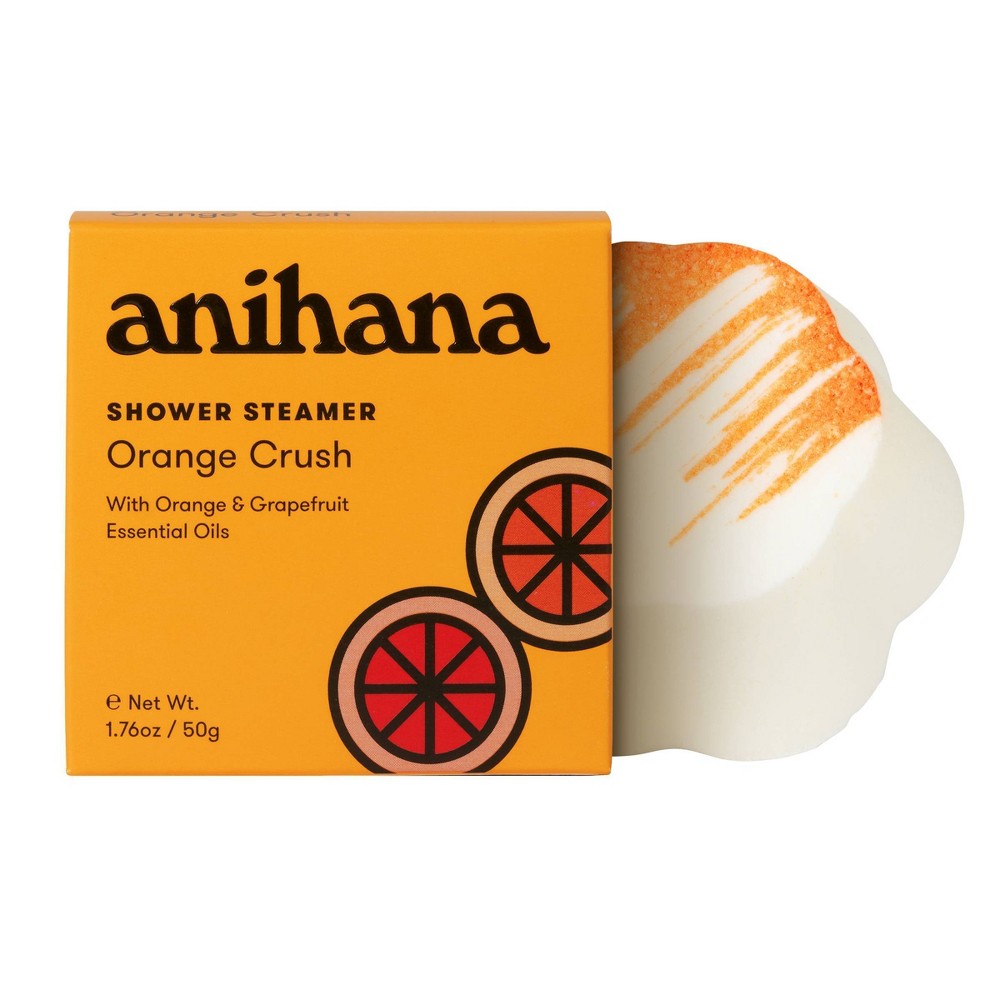  ( Case Of 6 PACK Of 6 Counts) anihana Aromatherapy Essential Oil Orange Crush Grapefruit Shower Steamer - 1.76oz