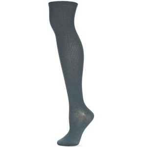 Memoi Women's Textured Tone Over The Knee Cotton Blend Warm Sock - 1 of 4