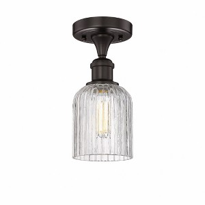 Bridal Veil - 1 Light Semi-Flush Mount In Art Deco Style-9.13 Inches Tall and 5 Inches Wide - 1 of 1