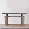 Royal Hampton 59 Inch Artisan Sideboard Console Table with Geometric Interlocked Base - 3 of 4