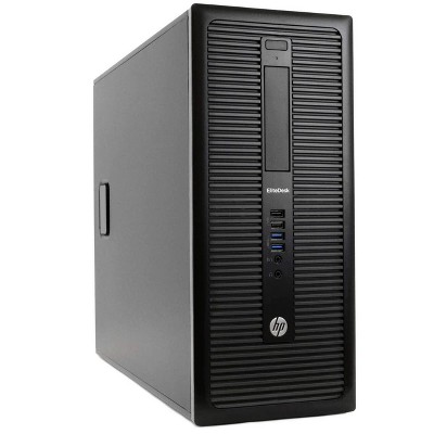 HP EliteDesk 800G1 Tower Computer | Quad Core Intel i5 (3.2) | 16GB DDR3 RAM | 250GB HDD Hard disk Drive | Win 10 Pro | Manufacturer Refurbished