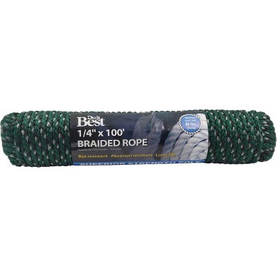 Do it Best 1/4 In. x 100 Ft. White Solid Braided Polypropylene