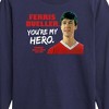 Boys' - Ferris Bueller's Day Off - Ferris My Hero Long Sleeve Graphic T-Shirt - 2 of 4