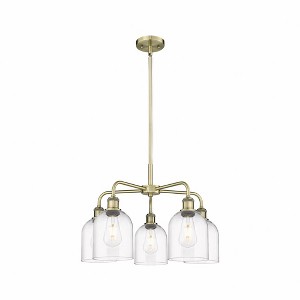 Bella - 5 Light Stem Hung Chandelier In Industrial Style-15 Inches Tall and 23.5 Inches Wide - 1 of 1