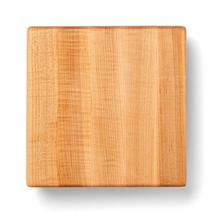 John Boos Cutting Board for Kitchen, 1.5 Inches Thick Edge Grain Square Boos Chopping Block with Wooden Bun Feet - 1 of 4