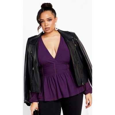 Women's Plus Size Rapture Top - petunia | CITY CHIC