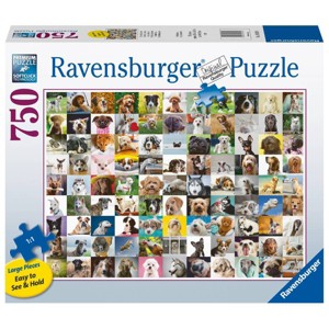 Ravensburger 99 Lovable Dogs Large Format Jigsaw Puzzle - 750pc - 1 of 4