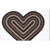 Earth Rugs Heart-Shaped Braided Rug in Mocha/Frappuccino Tones – 20"x30" Eco-Friendly Accent - 2 of 3