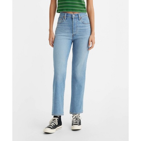 Levi's® 724 High Rise Destructed Cropped Straight Jeans