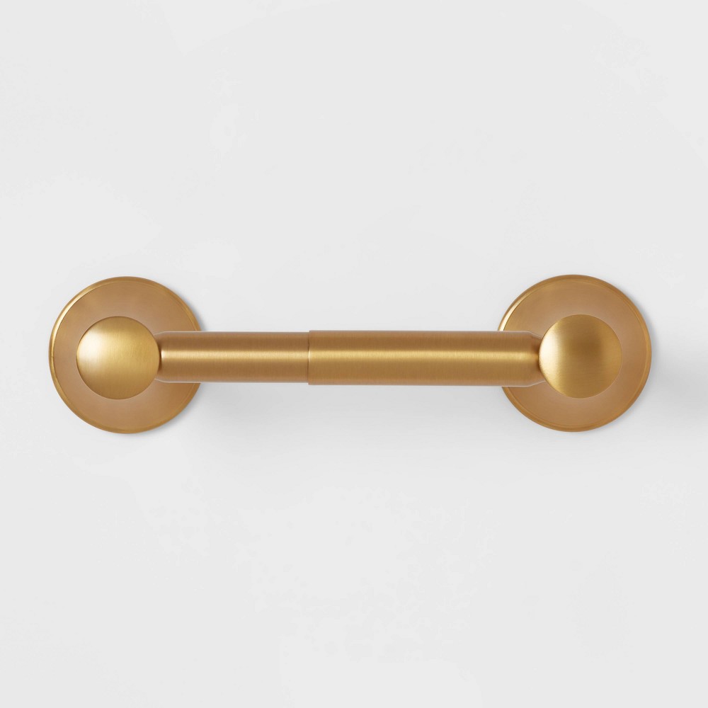 Photos - Toilet Paper Holder Casual  Brass - Threshold™