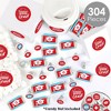 Big Dot of Happiness Nurse Graduation - Mini Candy Bar Wrappers, Round Candy Stickers and Circle Stickers - Candy Favor Sticker Kit - 304 Pieces - 2 of 4