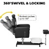 COZONY Reclining Pedicure Chair with Stool,360° Swivel Hydraulic Pedi Chair with Footrest & Massage Foot Basin for Beauty Spa Salon,Adjustable Height - 4 of 4