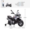 12V 7Ah Electric Ride On Vehicle for Kids, Licensed BMW Motorcycle with 2 Speeds, Kids Motorcycle, Electric Ride On Toy for Boys Girls - 2 of 4