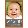 PosterPalooza | Modernist Brown Picture Frame - UV Acrylic, Foam Board Backing, Hanging Hardware - 2 of 4