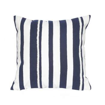 20"x20" Oversize Marina Striped Square Throw Pillow Blue - Liora Manne