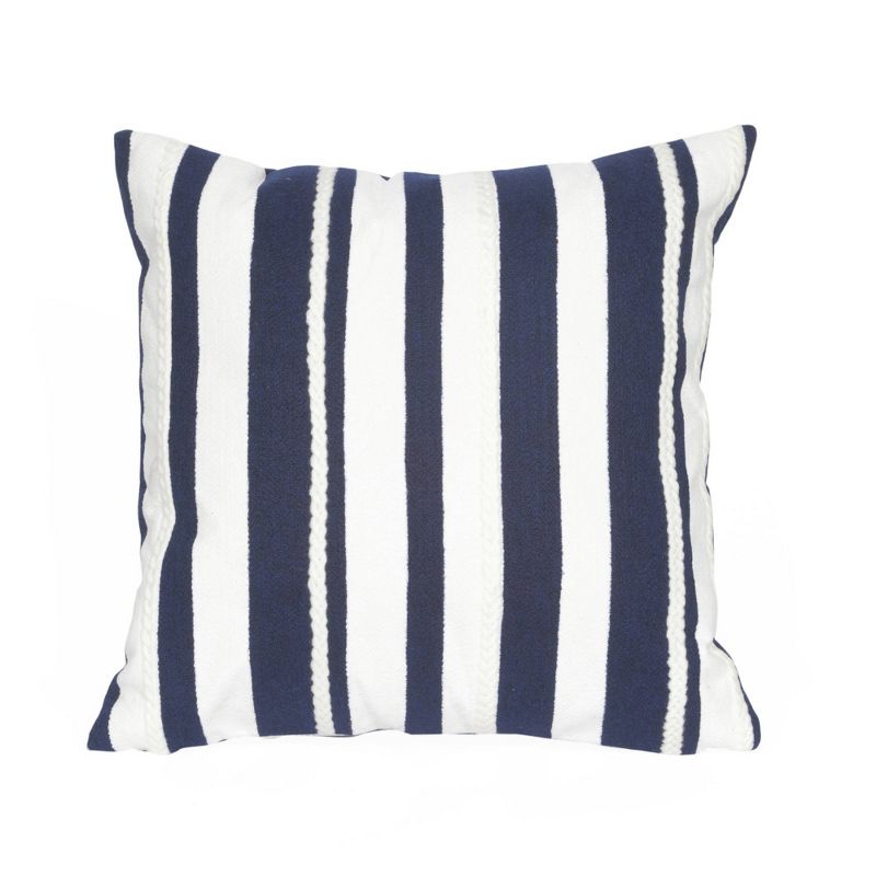 20&#34;x20&#34; Oversize Marina Striped Square Throw Pillow Blue - Liora Manne, 1 of 5