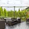 Okak 15IN Rectangular Patio Umbrella with Base, Sun Protection Outdoor Umbrella with Double Sided, Heavy Duty Umbrella for Deck, Yard - 4 of 4