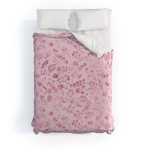 Mallory Floral Cotton Duvet & Sham Set - Deny Designs - 1 of 4