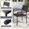 Pellebant Outdoor Dining Chairs Modern Aluminum Stackable Chairs for Patio - 3 of 4