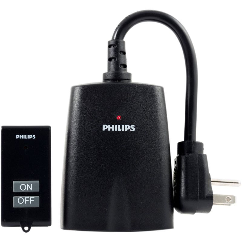 Philips 2 Outlet Phillips Outdoor ON/OFF Remote Lighting Control, 1 of 7