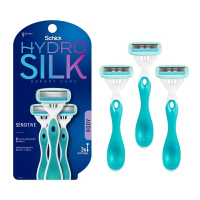 Schick Hydro Silk Sensitive Women's Disposable Razors - 3 Ct : Target