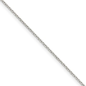 Black Bow Jewelry 1mm Sterling Silver Flat Cable Chain Necklace - 1 of 4