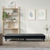vidaXL Sofa Bed Dark Gray Fabric - 3 of 4