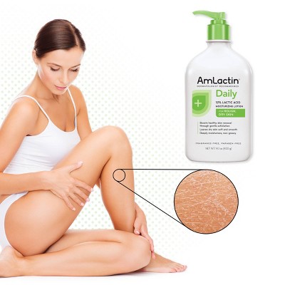 AmLactin Daily Moisturizing Body Lotion Bottle with Pump - 14.1oz