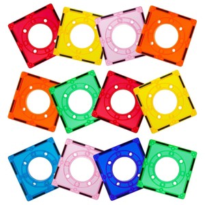 PICASSO-TILES 12 PC Accessories for Marble  Racetrack Set, Magnetic Tiles, Building Blocks, STEM Toys for Kids 3+ - 1 of 4