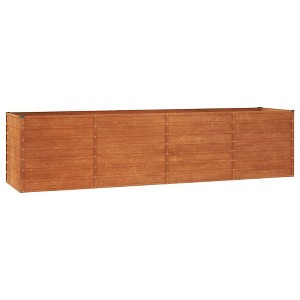 vidaXL Garden Raised Bed - Large Corten Steel Planter Box/Rusty Industrial Style Planter for Outdoor Garden/Patio/Balcony - 1 of 4