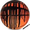 AND1 Rubber Basketball & Pump (Drip Collection) - Official Size 7 (29.5”) Streetball, Made for Indoor Outdoor Games, Orange Drip - 2 of 4