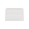 JAM Paper Strathmore #10 Business Envelope 4 1/8" x 9 1/2" Bright White Laid 25/Pack (191166) - 2 of 2