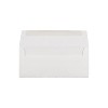 JAM Paper Strathmore #10 Business Envelope 4 1/8" x 9 1/2" Bright White Laid 25/Pack (191166) - image 2 of 2