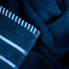 Hastings Home 6-pc Rice Weave Combed Cotton Towel Set With 2 Bath Towels, 2 Hand Towels, and 2 Washcloths - Navy - 3 of 4