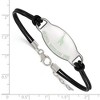Black Bow Jewelry Sterling Silver Alpha Epsilon Phi Greek Life Strand Bracelet 7 Inch - 2 of 3
