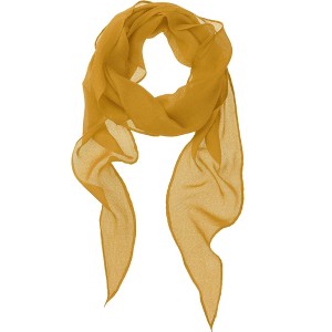 Elerevyo Women's Solid Rhombus Wrinkle Neck Beach Gauze Scarf - 1 of 4