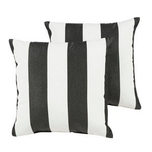 2pk Sorra Home Sunbrella Knife Edge Indoor Outdoor Throw Pillow Sets - 1 of 4